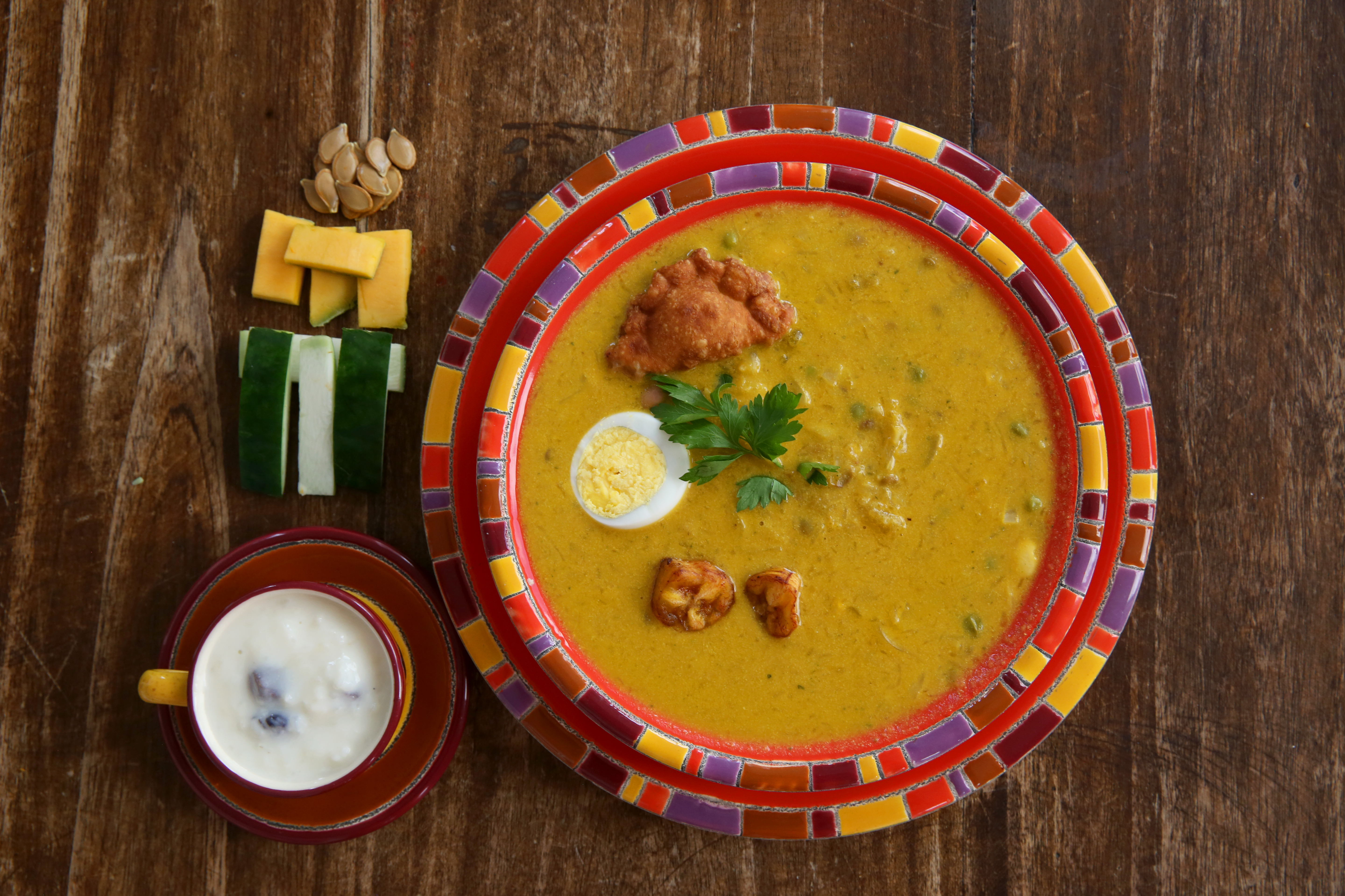 Fanesca, a traditional soup for Semana santa.